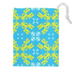 Abstract Pattern Geometric Backgrounds   Drawstring Pouch (4xl) by Eskimos