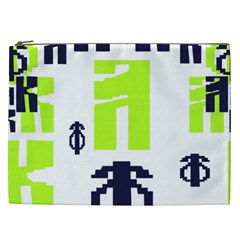 Abstract Pattern Geometric Backgrounds   Cosmetic Bag (xxl) by Eskimos