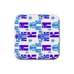 Abstract pattern geometric backgrounds   Rubber Coaster (Square)