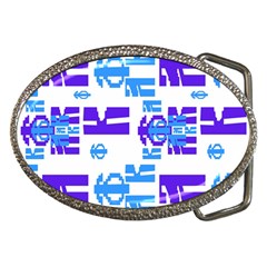 Abstract pattern geometric backgrounds   Belt Buckles