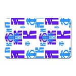 Abstract pattern geometric backgrounds   Magnet (Rectangular) Front