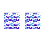 Abstract pattern geometric backgrounds   Cufflinks (Square) Front(Pair)