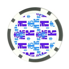 Abstract pattern geometric backgrounds   Poker Chip Card Guard (10 pack)