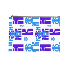 Abstract pattern geometric backgrounds   Cosmetic Bag (Large)