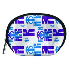 Abstract pattern geometric backgrounds   Accessory Pouch (Medium)