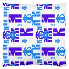 Abstract Pattern Geometric Backgrounds   Large Flano Cushion Case (one Side) by Eskimos