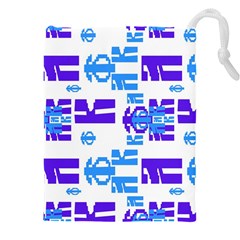 Abstract pattern geometric backgrounds   Drawstring Pouch (5XL)