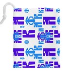 Abstract pattern geometric backgrounds   Drawstring Pouch (5XL) Back