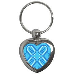 Abstract Pattern Geometric Backgrounds   Key Chain (heart) by Eskimos