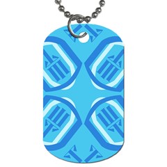 Abstract Pattern Geometric Backgrounds   Dog Tag (two Sides) by Eskimos