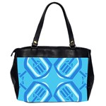 Abstract pattern geometric backgrounds   Oversize Office Handbag (2 Sides) Back