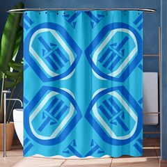 Abstract Pattern Geometric Backgrounds   Shower Curtain 60  X 72  (medium)  by Eskimos