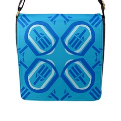 Abstract Pattern Geometric Backgrounds   Flap Closure Messenger Bag (l) by Eskimos