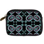 Abstract pattern geometric backgrounds   Digital Camera Leather Case Front