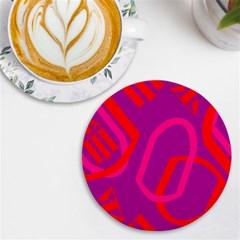 Abstract Pattern Geometric Backgrounds   Uv Print Round Tile Coaster