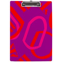 Abstract Pattern Geometric Backgrounds   A4 Clipboard