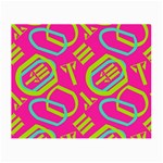 Abstract pattern geometric backgrounds   Small Glasses Cloth (2 Sides) Back