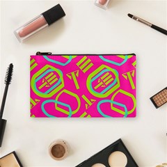 Abstract Pattern Geometric Backgrounds   Cosmetic Bag (small) by Eskimos