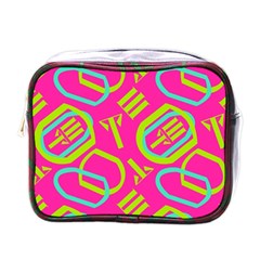 Abstract Pattern Geometric Backgrounds   Mini Toiletries Bag (one Side) by Eskimos