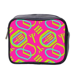 Abstract Pattern Geometric Backgrounds   Mini Toiletries Bag (two Sides) by Eskimos