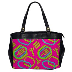 Abstract Pattern Geometric Backgrounds   Oversize Office Handbag by Eskimos