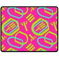 Abstract Pattern Geometric Backgrounds   Fleece Blanket (medium)  by Eskimos