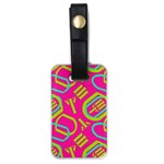 Abstract pattern geometric backgrounds   Luggage Tag (one side) Front