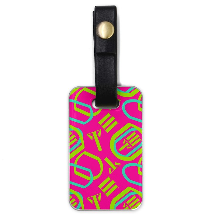 Abstract pattern geometric backgrounds   Luggage Tag (one side)