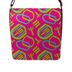 Abstract Pattern Geometric Backgrounds   Flap Closure Messenger Bag (l) by Eskimos