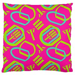 Abstract Pattern Geometric Backgrounds   Standard Flano Cushion Case (one Side) by Eskimos