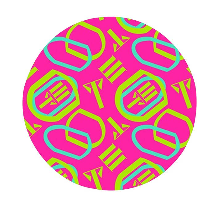 Abstract pattern geometric backgrounds   Mini Round Pill Box