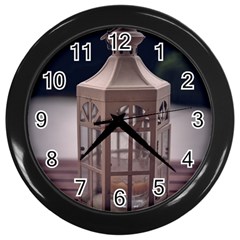 Lantern Wall Clock (black) by DimitriosArt