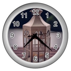 Lantern Wall Clock (silver) by DimitriosArt