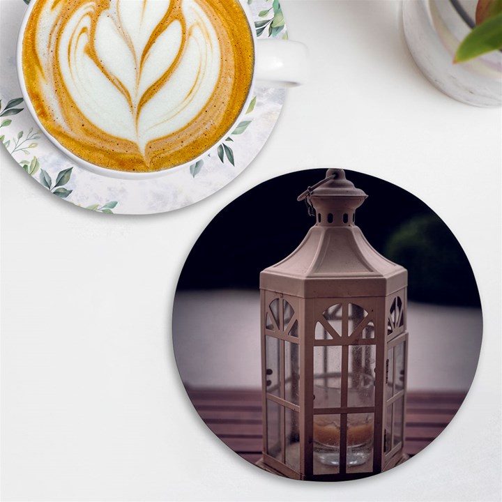 Lantern UV Print Round Tile Coaster