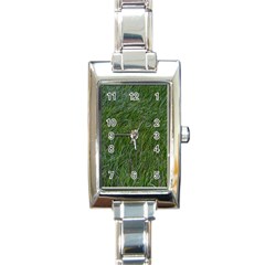 Green Carpet Rectangle Italian Charm Watch by DimitriosArt