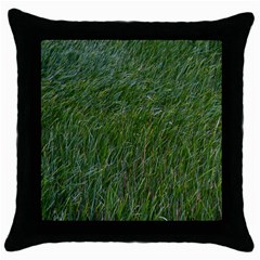 Green Carpet Throw Pillow Case (black) by DimitriosArt