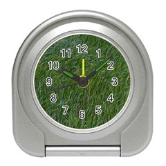 Green Carpet Travel Alarm Clock by DimitriosArt