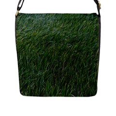 Green Carpet Flap Closure Messenger Bag (l) by DimitriosArt