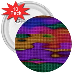 Puzzle Landscape In Beautiful Jigsaw Colors 3  Buttons (10 Pack)  by pepitasart