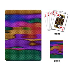 Puzzle Landscape In Beautiful Jigsaw Colors Playing Cards Single Design (rectangle) by pepitasart