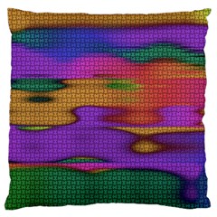 Puzzle Landscape In Beautiful Jigsaw Colors Standard Flano Cushion Case (one Side) by pepitasart