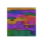 Puzzle Landscape In Beautiful Jigsaw Colors Satin Bandana Scarf Front