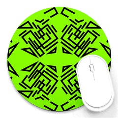 Abstract Pattern Geometric Backgrounds   Round Mousepads by Eskimos