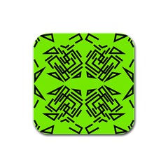 Abstract Pattern Geometric Backgrounds   Rubber Square Coaster (4 Pack) by Eskimos