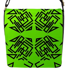 Abstract Pattern Geometric Backgrounds   Flap Closure Messenger Bag (s) by Eskimos