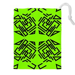 Abstract Pattern Geometric Backgrounds   Drawstring Pouch (4xl) by Eskimos