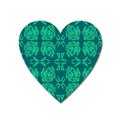 Abstract Pattern Geometric Backgrounds   Heart Magnet by Eskimos