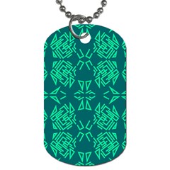 Abstract Pattern Geometric Backgrounds   Dog Tag (two Sides) by Eskimos