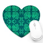 Abstract pattern geometric backgrounds   Heart Mousepads Front