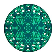 Abstract Pattern Geometric Backgrounds   Round Filigree Ornament (two Sides)